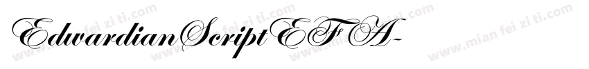 EdwardianScriptEF A字体转换